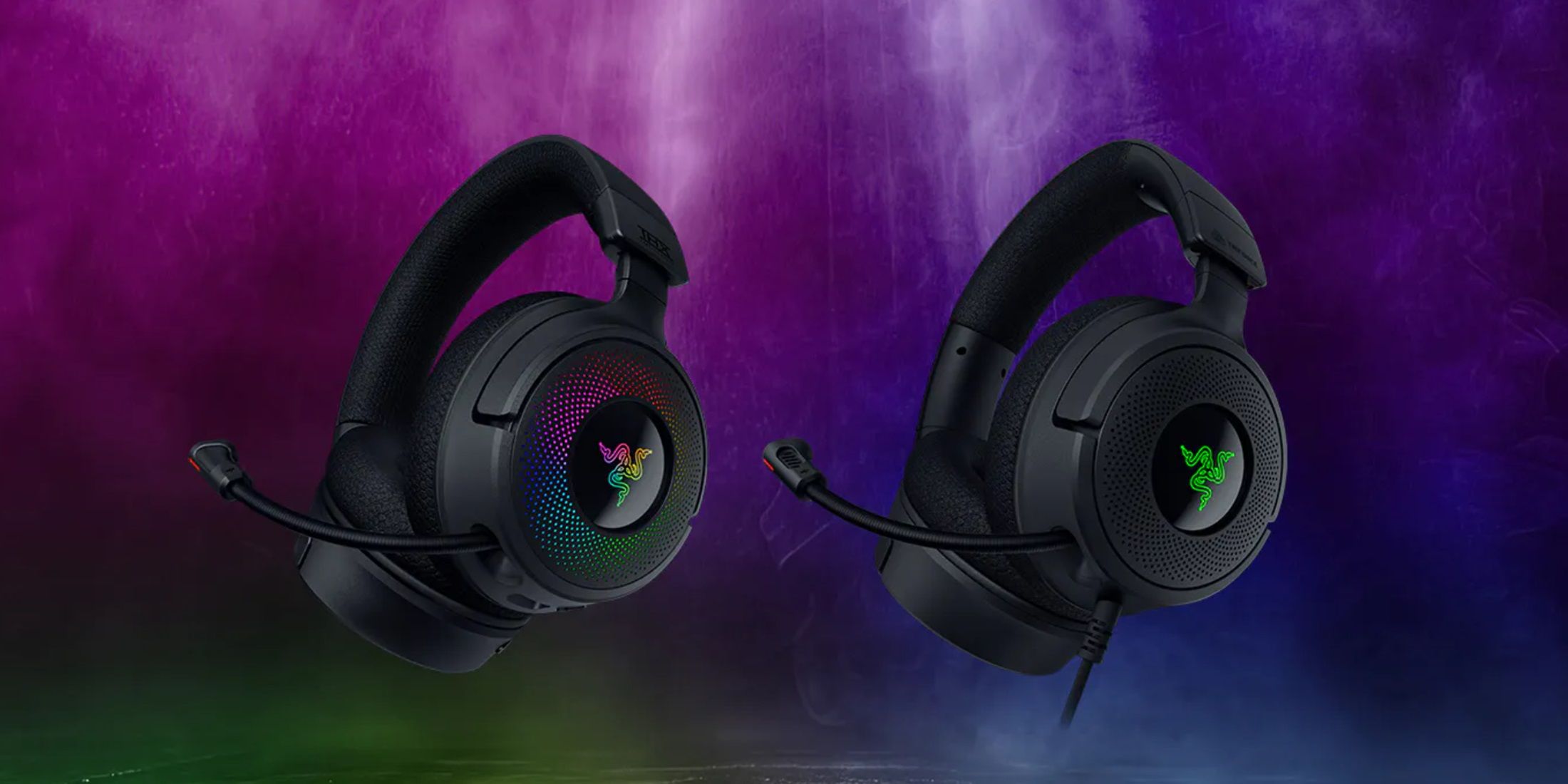 The New Razer Kraken V4 Gaming Headset Impresses with Stunning RGB Lighting