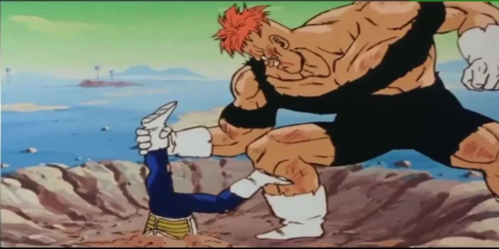 Recoome fighting Vegeta
