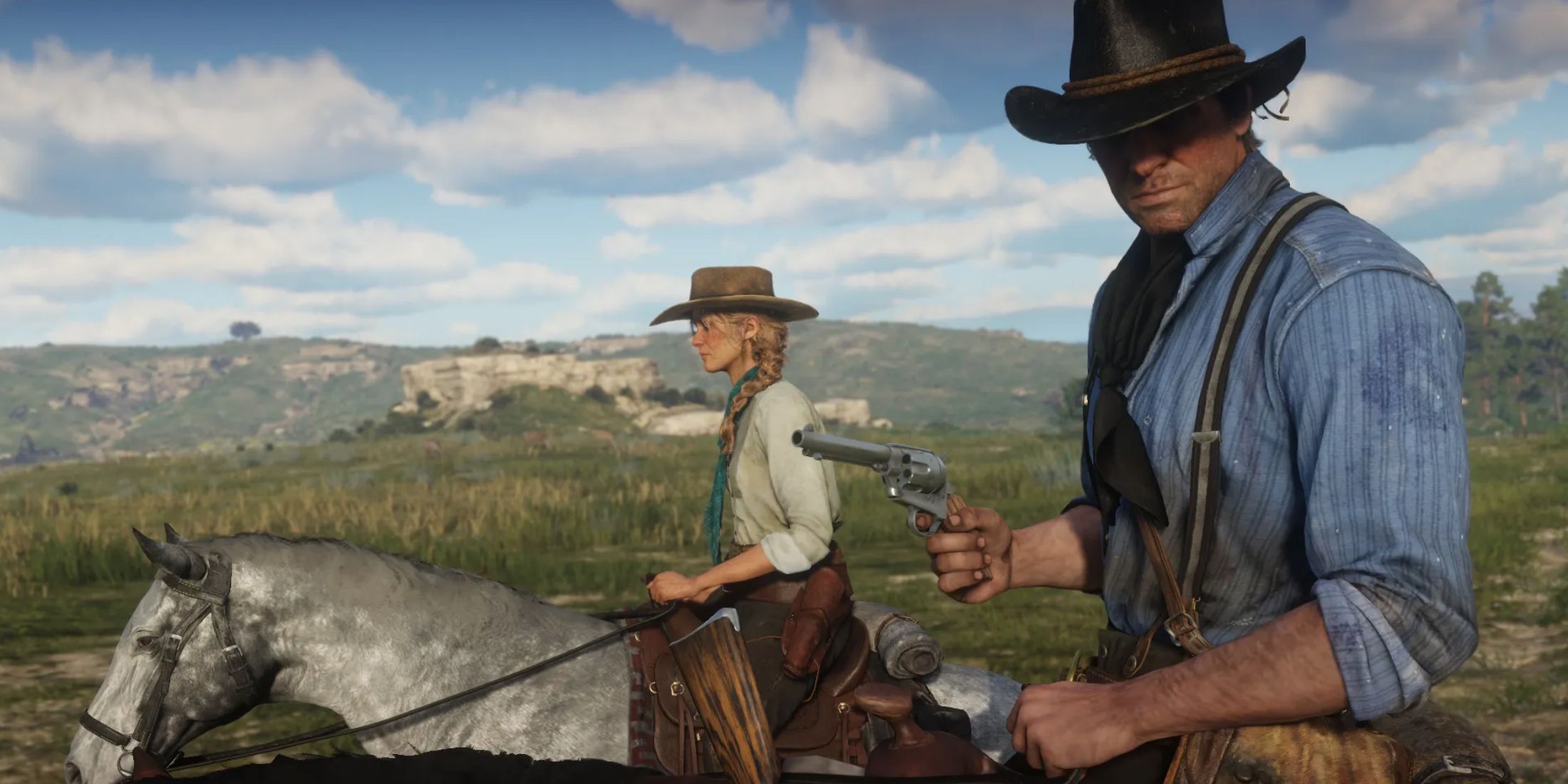 Странный сбой в Red Dead Redemption 2 превращает тело врага в огромную кучу оружия