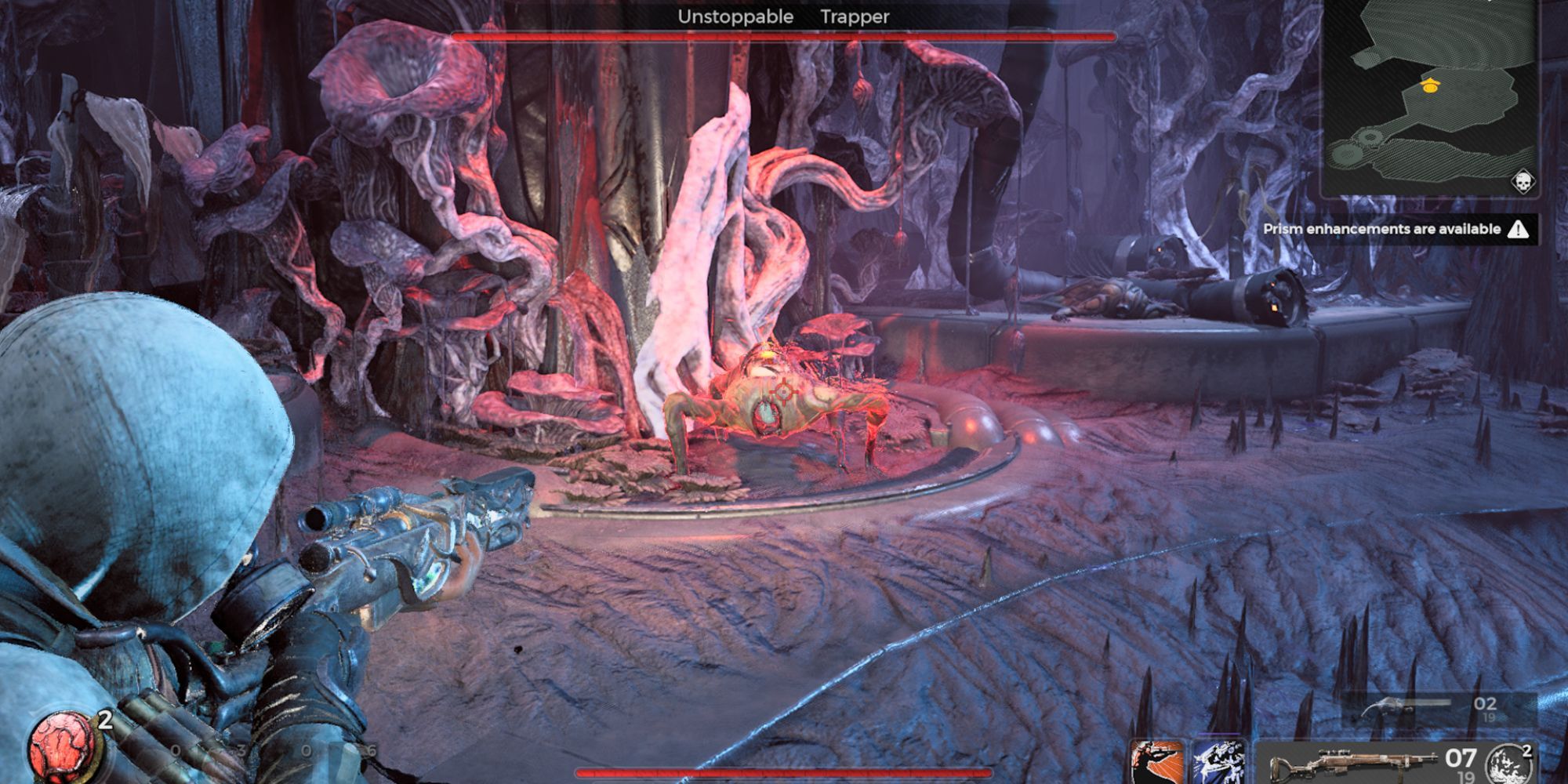 Remnant 2 Inverted Shambler Mini Boss Fight by red statue Crop Sample choice in The Dark Horizon DLC