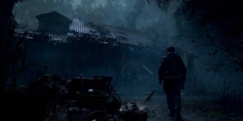 Resident Evil 4 Leon Walking Towards Cabin