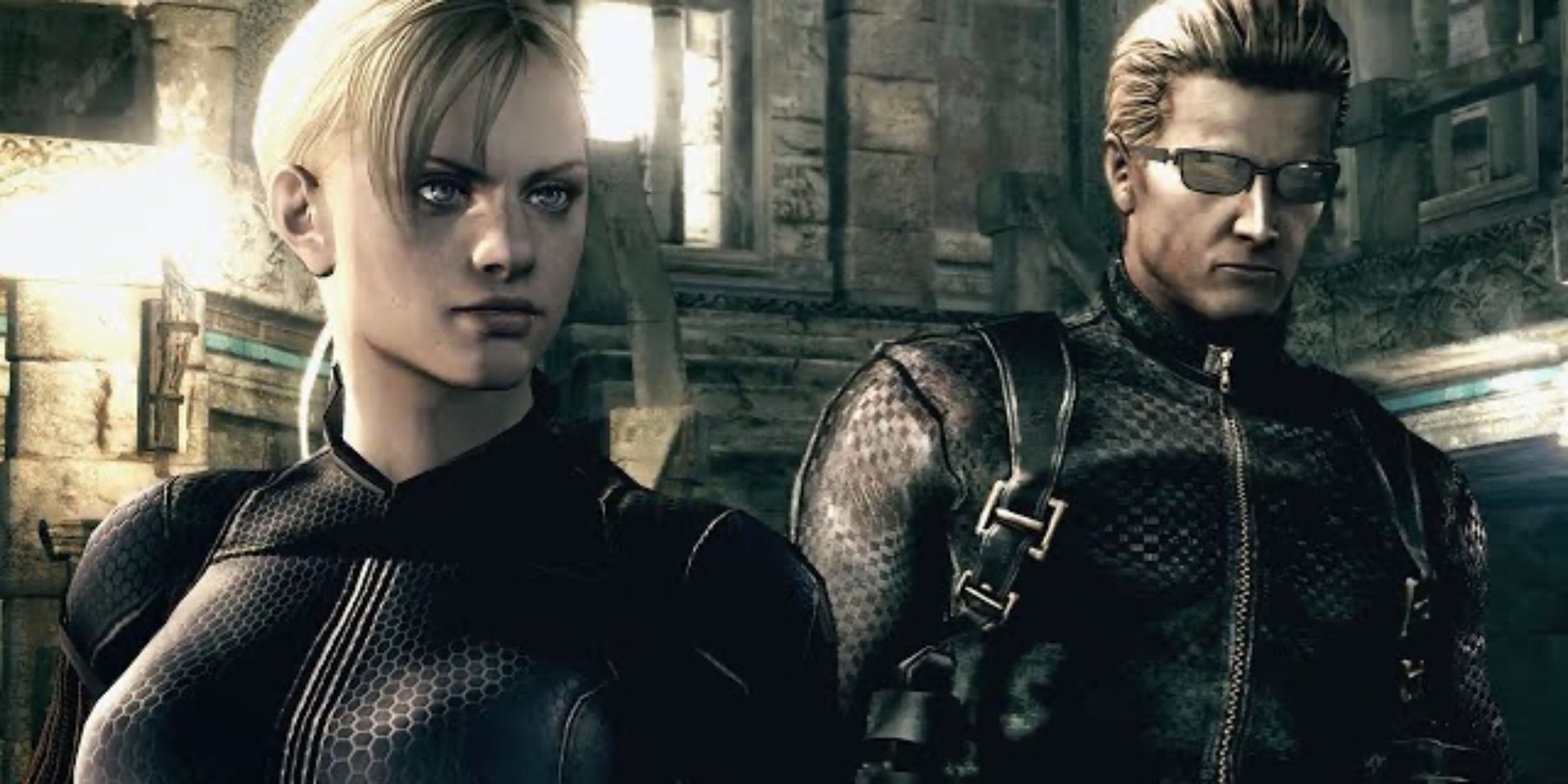 Jill valentine standing beside Albert Wesker in Resident Evil 5