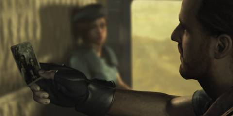 Resident Evil Barry Looking At Photograph