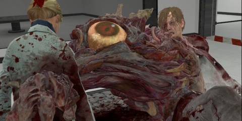 William Birkin killing Annette Birkin in Resident Evil 2