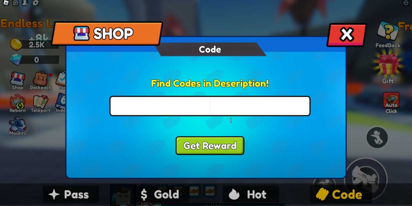 +1 Rocket Guns And Tanks the codes tab