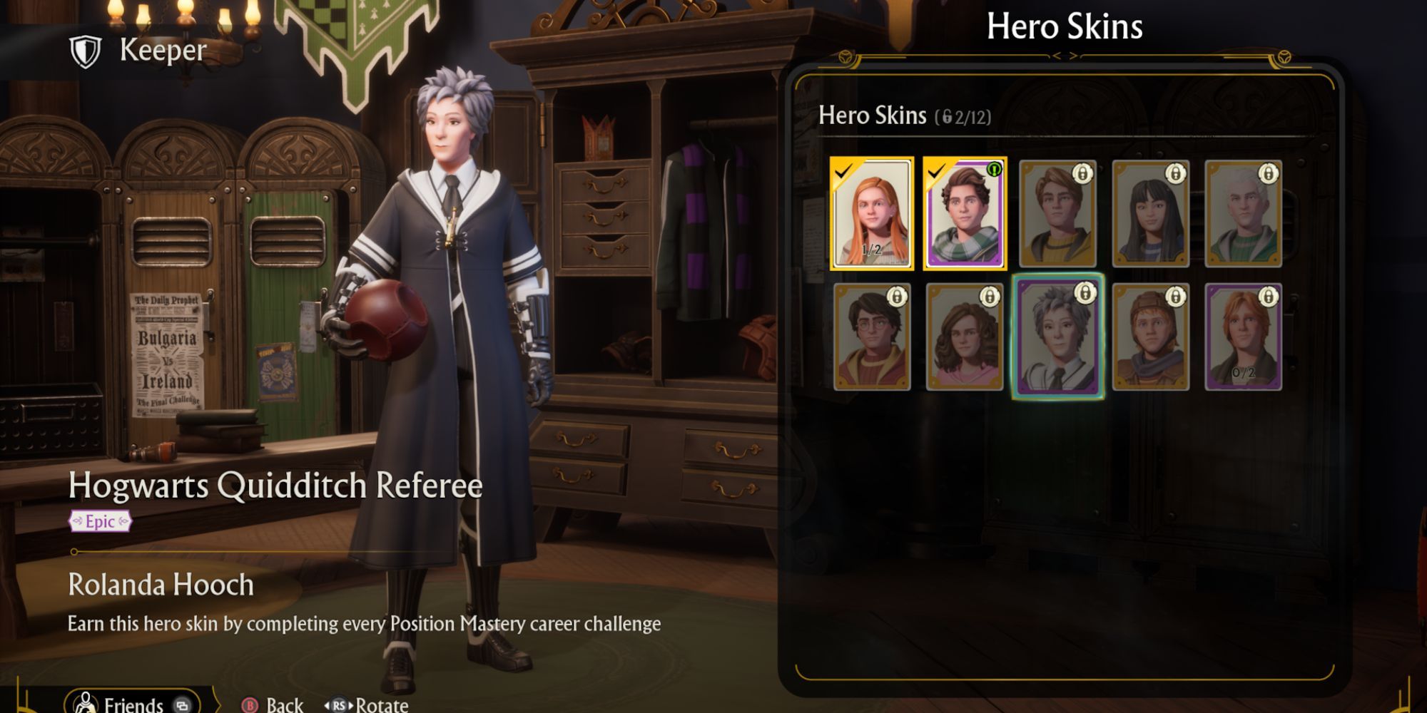 How To Unlock All Hero Skins In Quidditch Champions