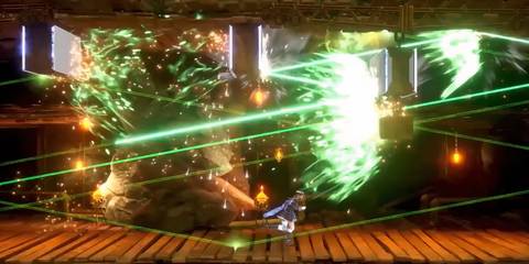 miriam running through a room withe energy