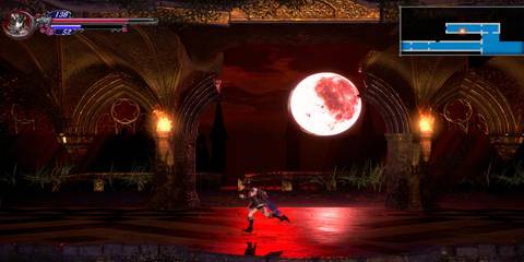 miriam running with a moon in the background