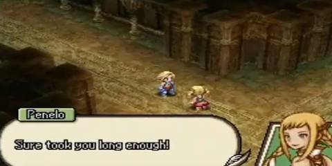 vaan and penelo in a dungeon