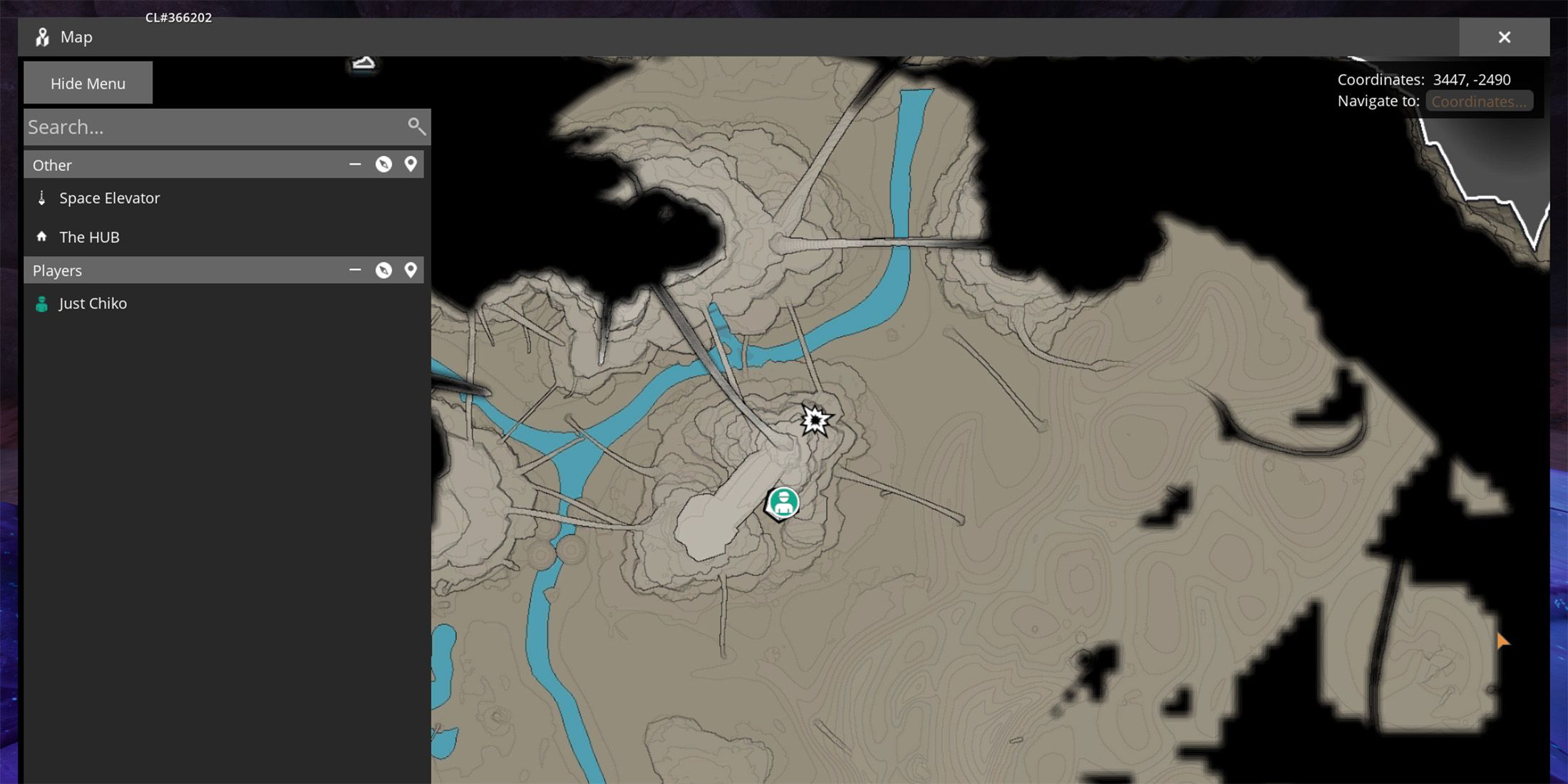 SAM resource node on the map in satisfactory