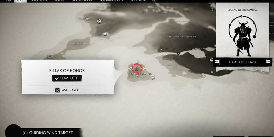 saru island Pillar Of Honor location in ghost of tsushima