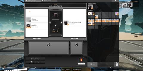 satisfactory automated wiring materials