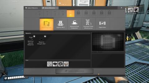 Satisfactory - Blueprint Designer in Tier 4 of The HUB