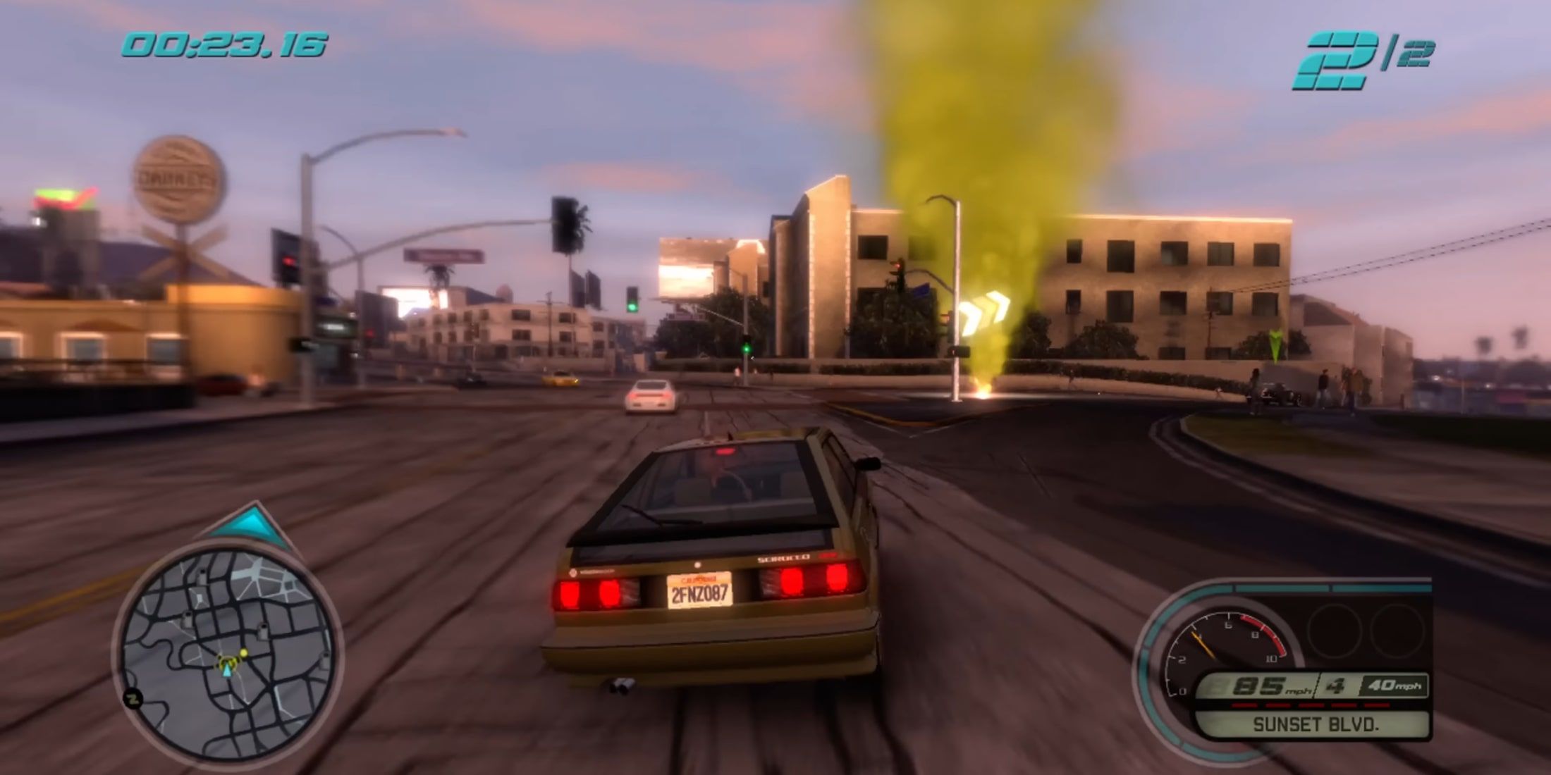 An image of the Rockstar Games game Midnight Club: Los Angeles