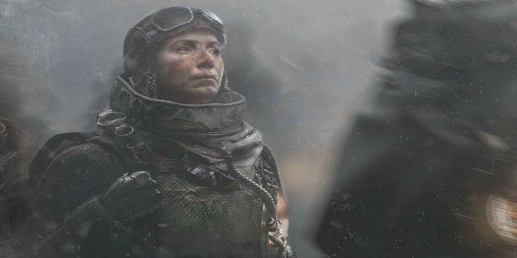 Frostpunk 2 - Character Looking Stoic