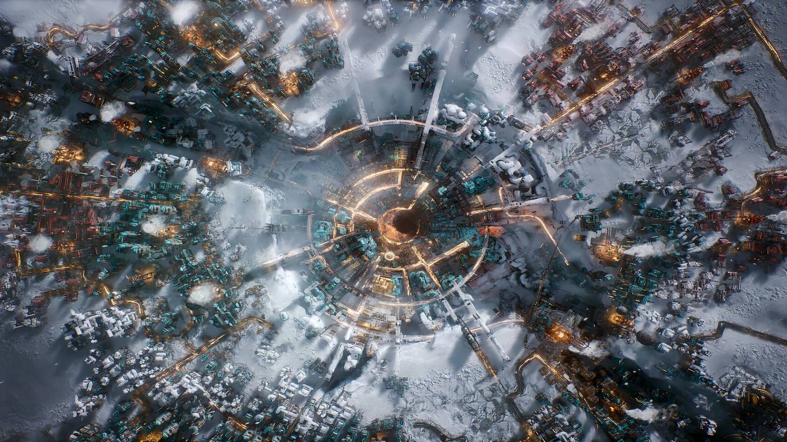 Frostpunk 2 - City from Overhead