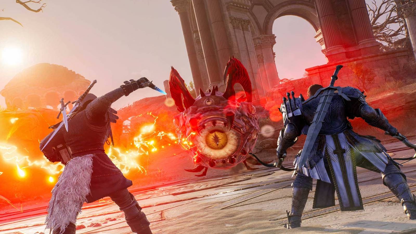 Throne and Liberty - Characters Fighting Enemy