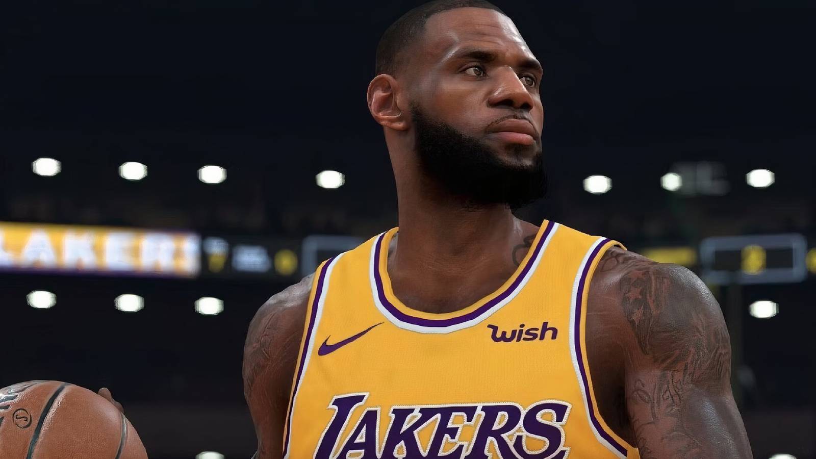 LeBron James of the LA Lakers in NBA 2K25