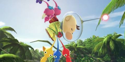 Olimar with pikmin