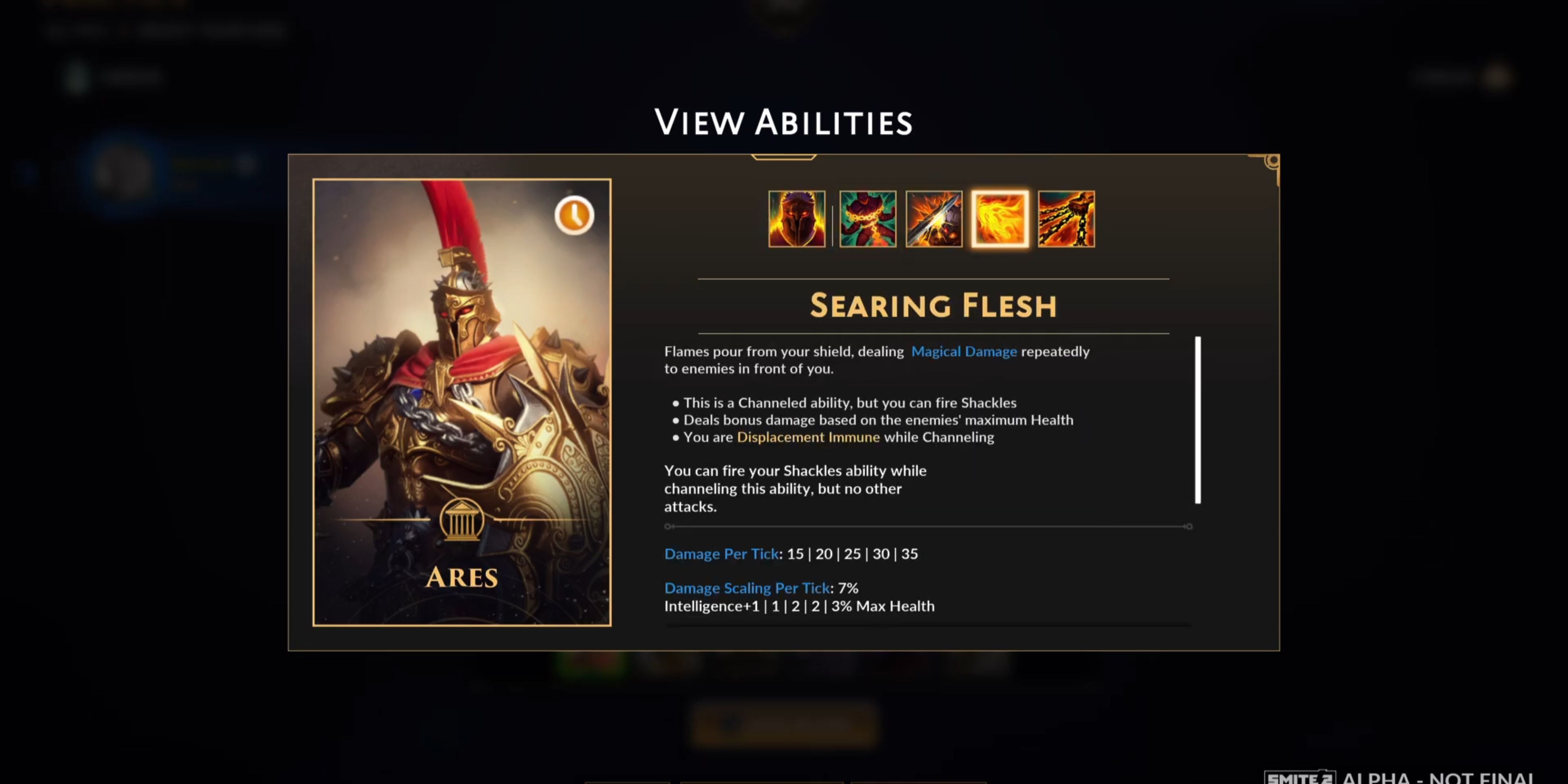 Searing Flesh Smite 2 Ares