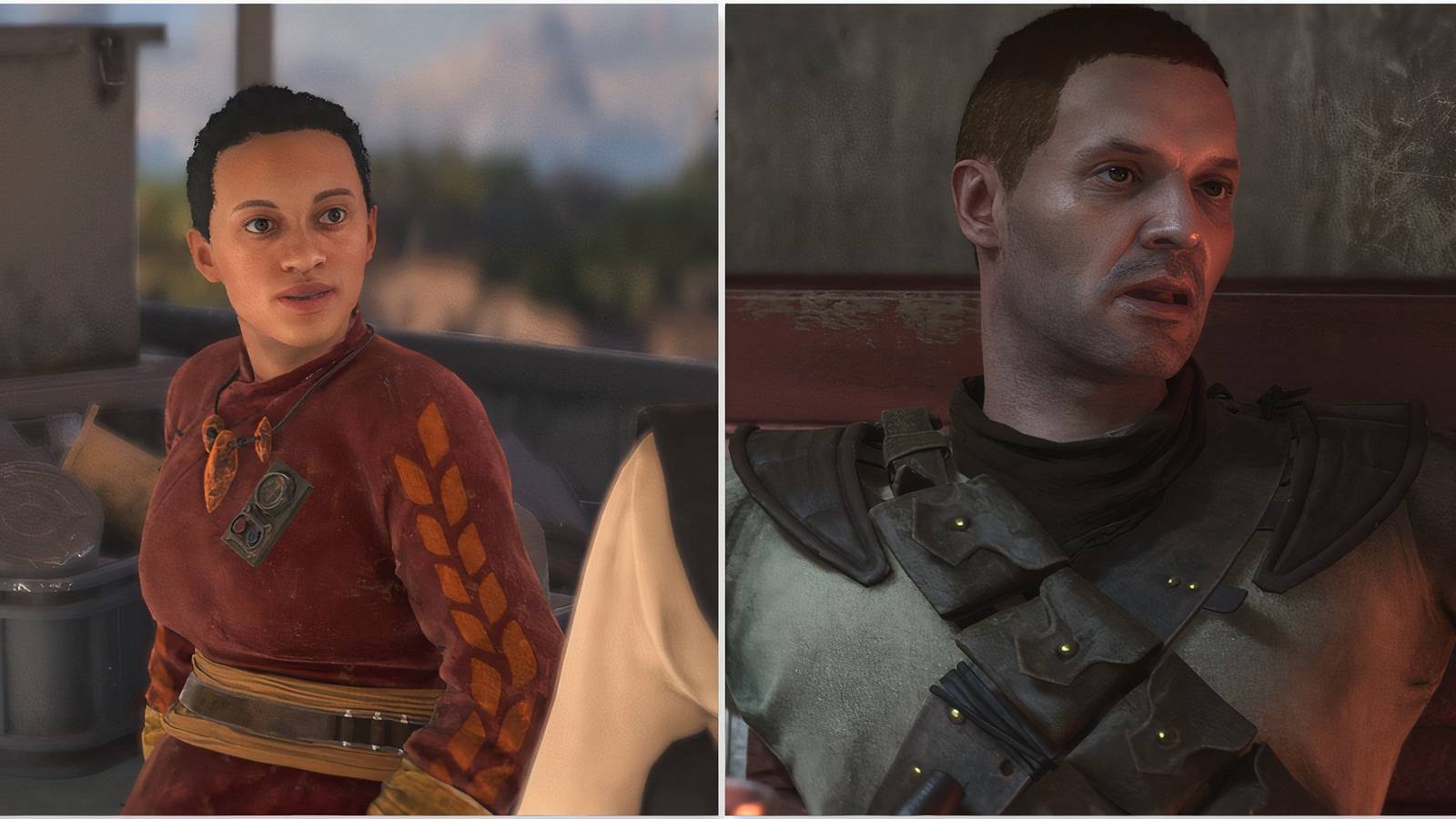 Selo Rovak and Verrick in Star Wars Outlaws