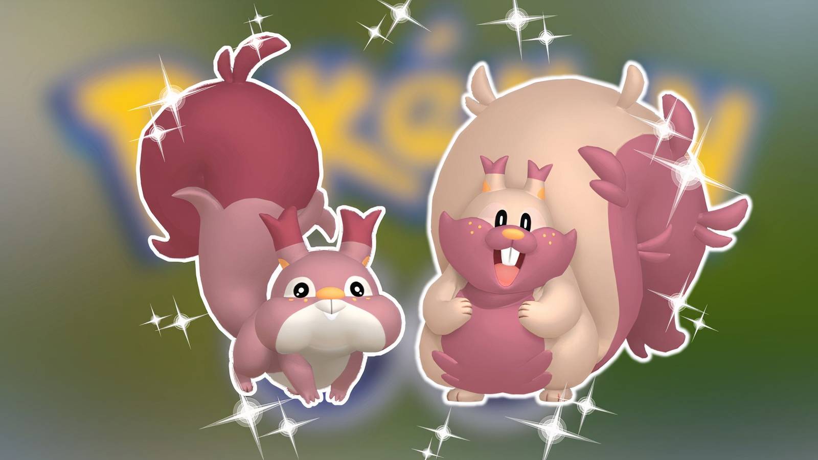 Shiny Skwovet and Shiny Greedent In Pokemon GO