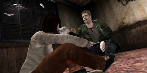 James showing a picture to Maria