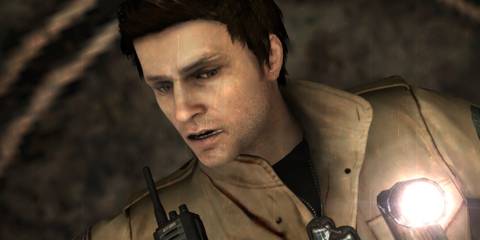 Alex Shepherd close-up with a flashlight clipped to his jacket