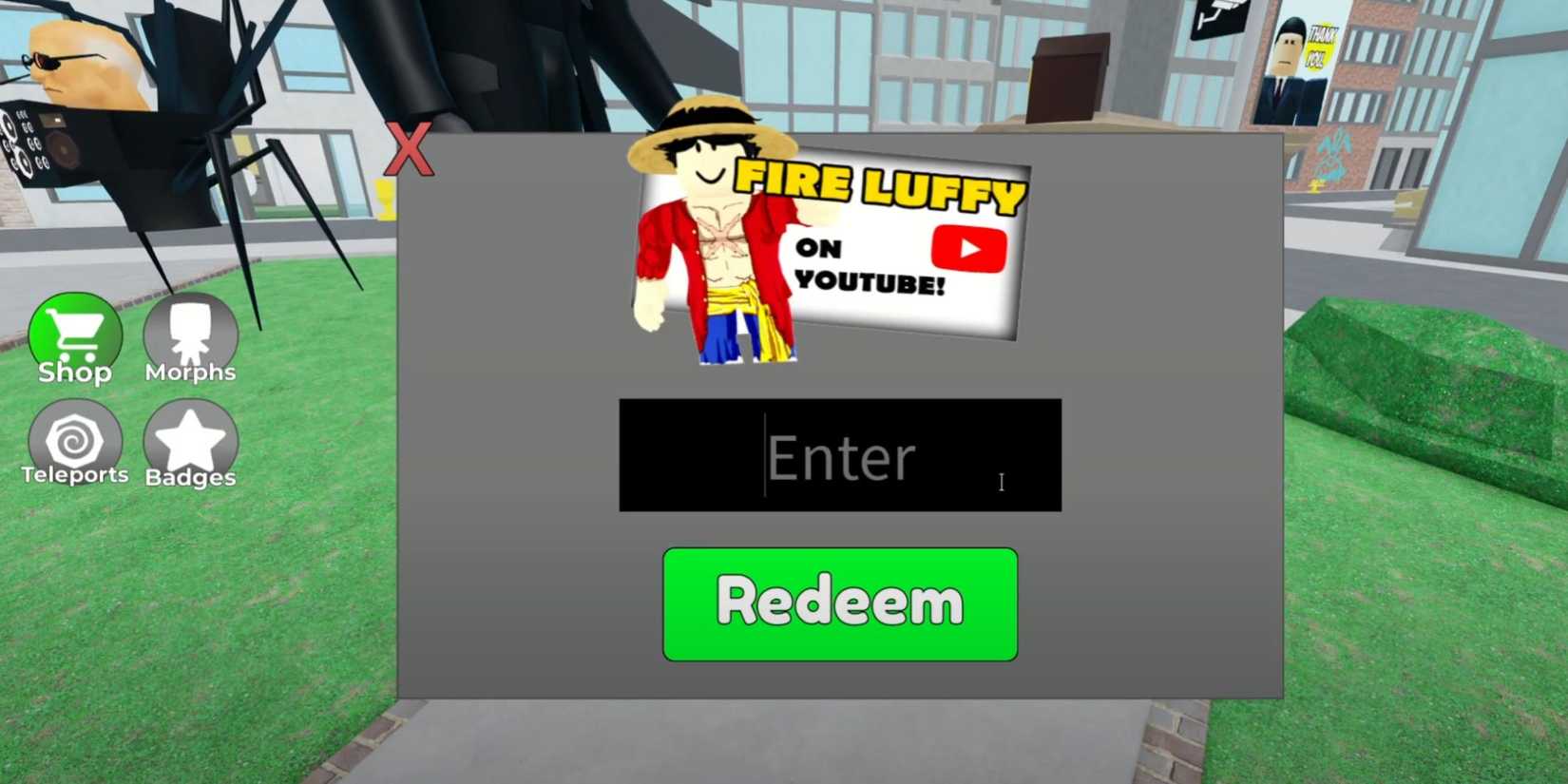 Skibidi Toilet Morphs the codes tab