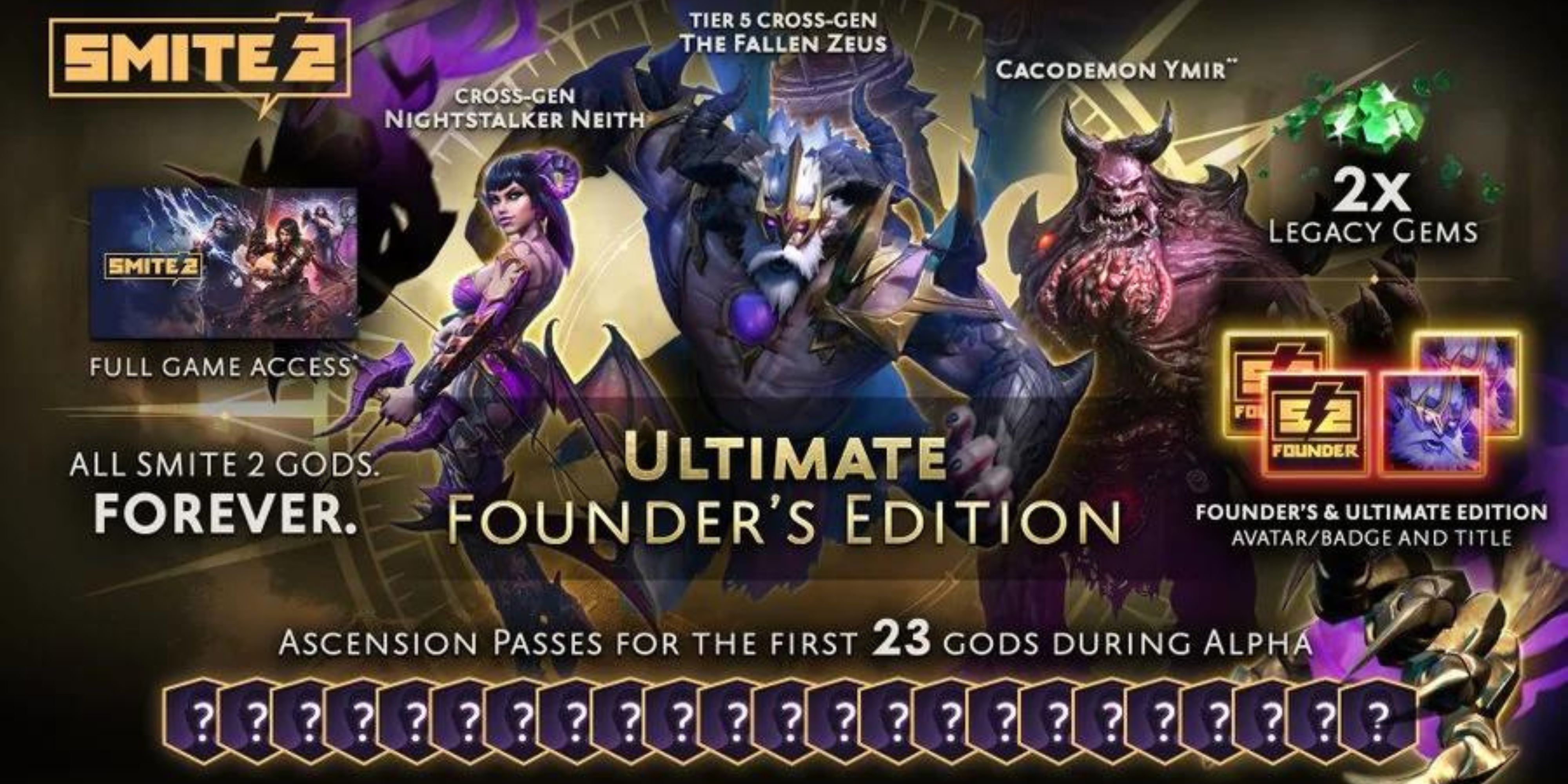 Smite 2 Ultimate Founders Edition