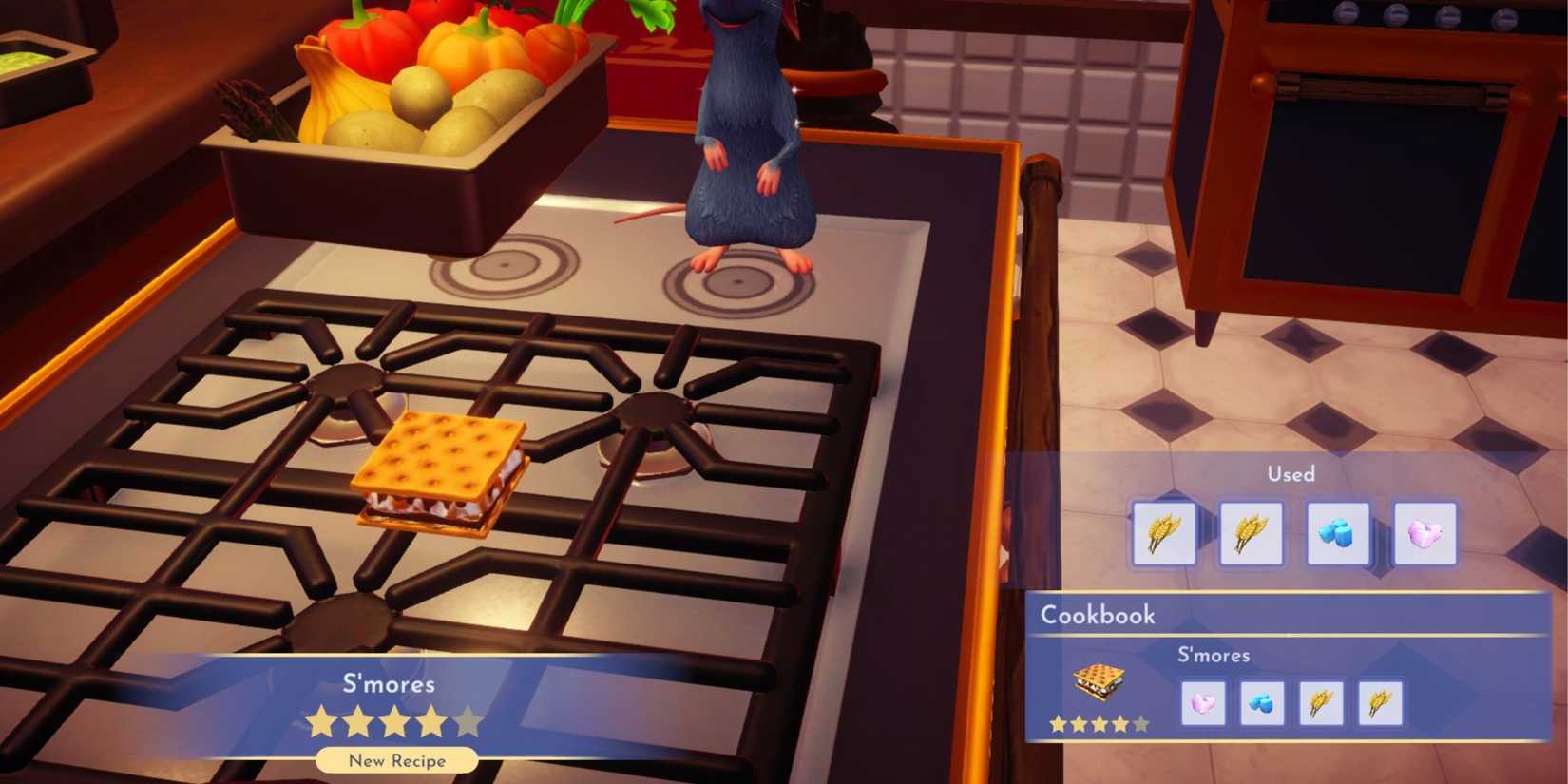 smores recipe dreamlight valley