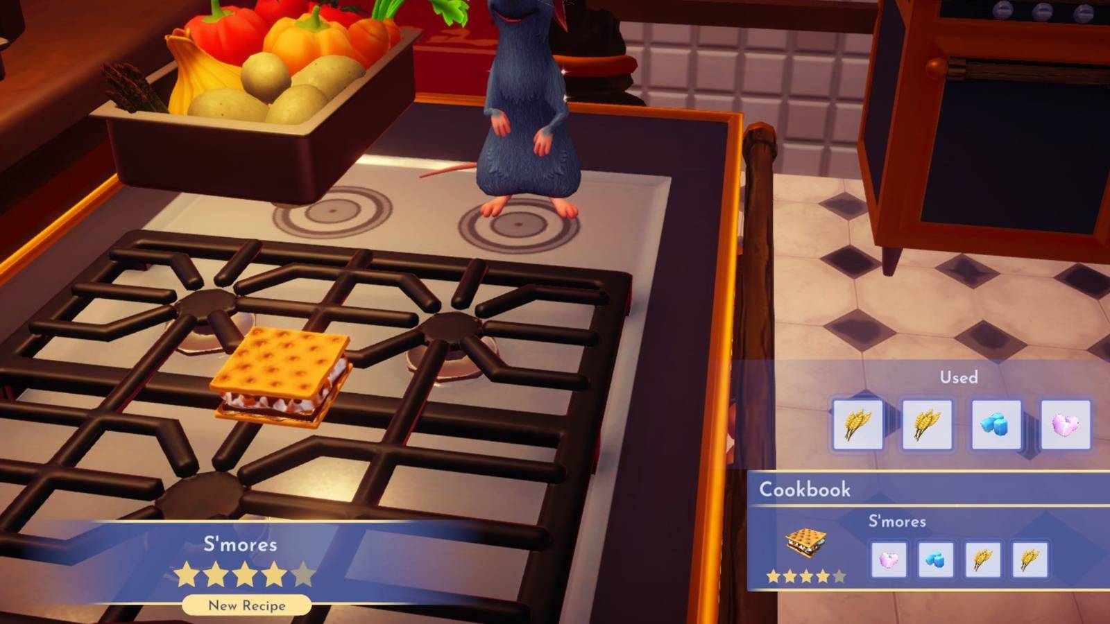 smores recipe dreamlight valley