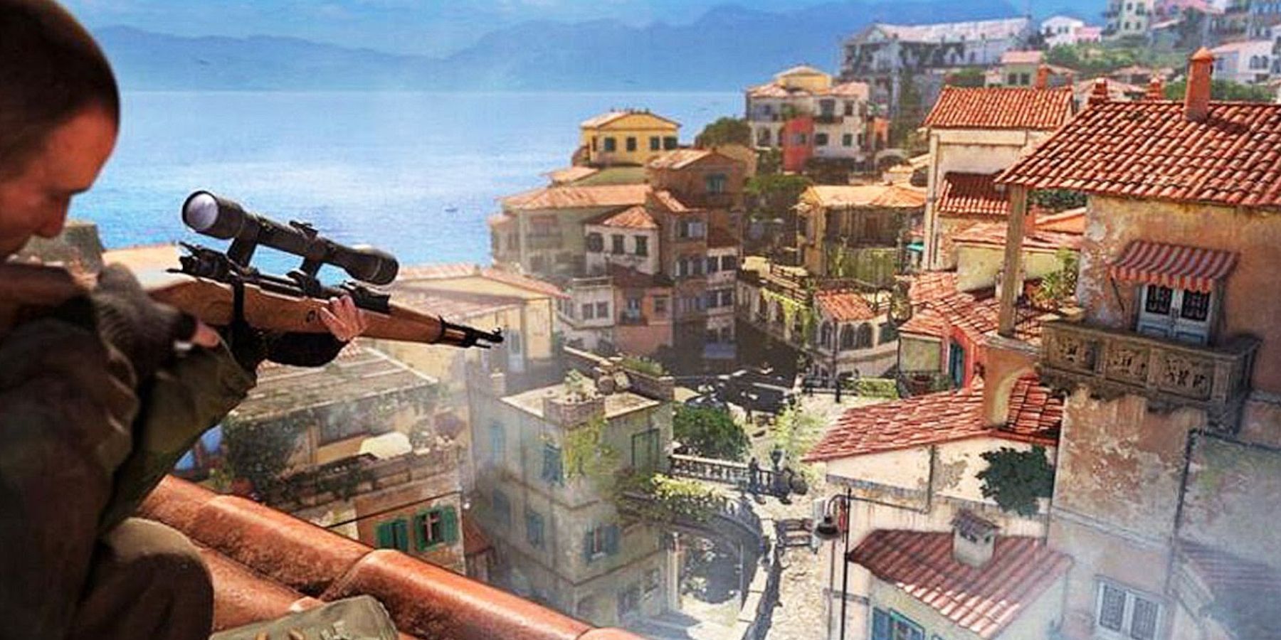 Sniper Elite 4 sniping in Italy