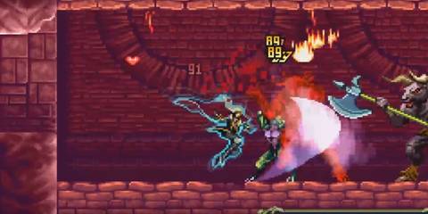 Alucard battling enemies in Castlevania: Symphony of the Night