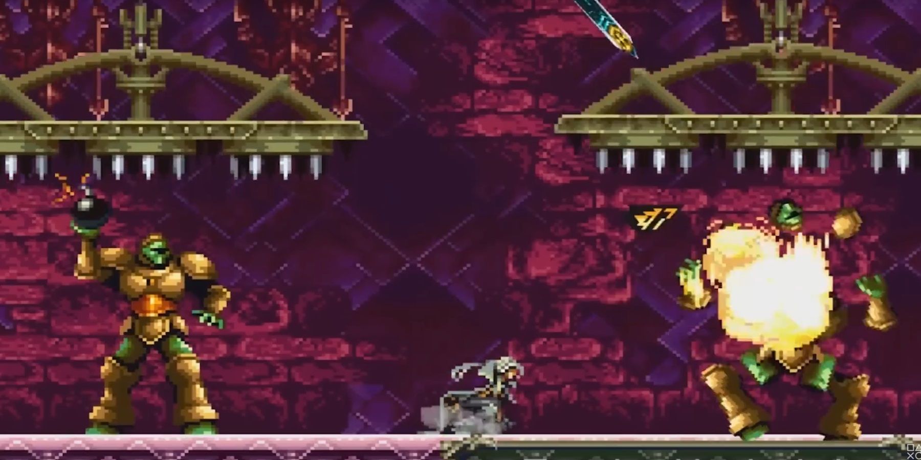 alucard fighting two enemies