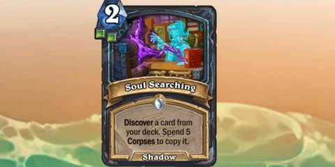 Soul Searching From Hearthstone in front of a beach background