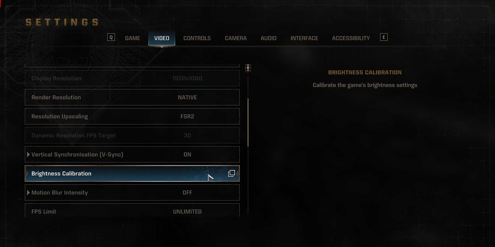 space marine 2 brightness setting