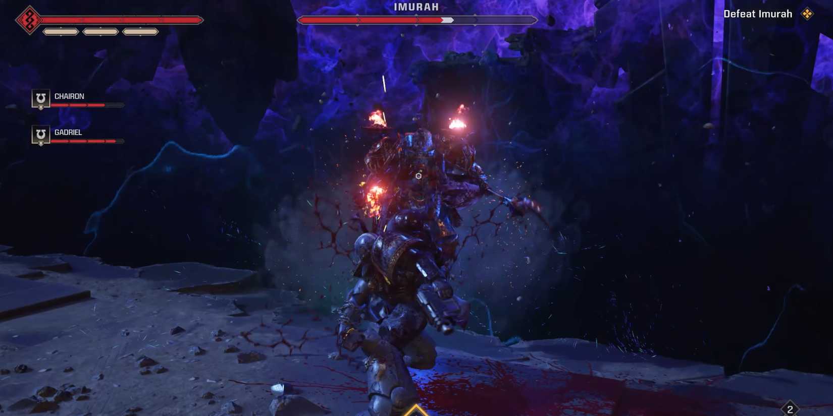 space marine 2 melee attacks on imurah