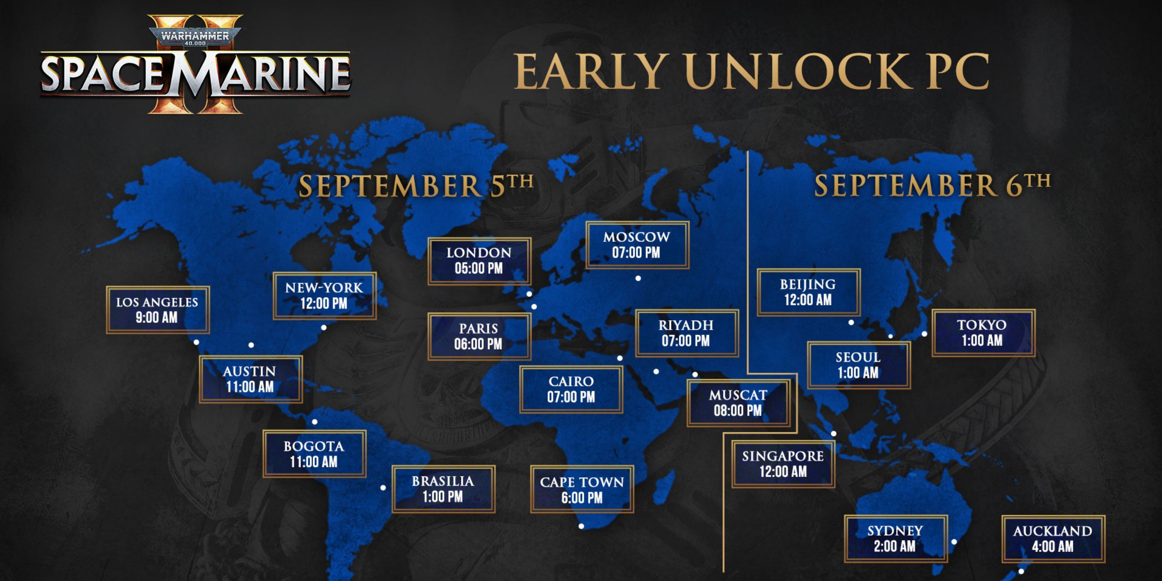 Space Marine 2 Release Times