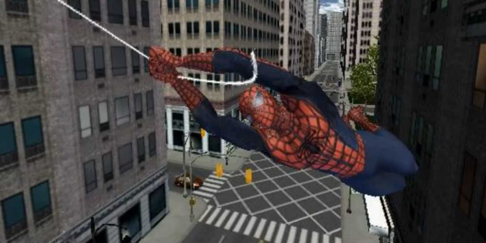 PlayStation 2 Spider-man Swinging through New York