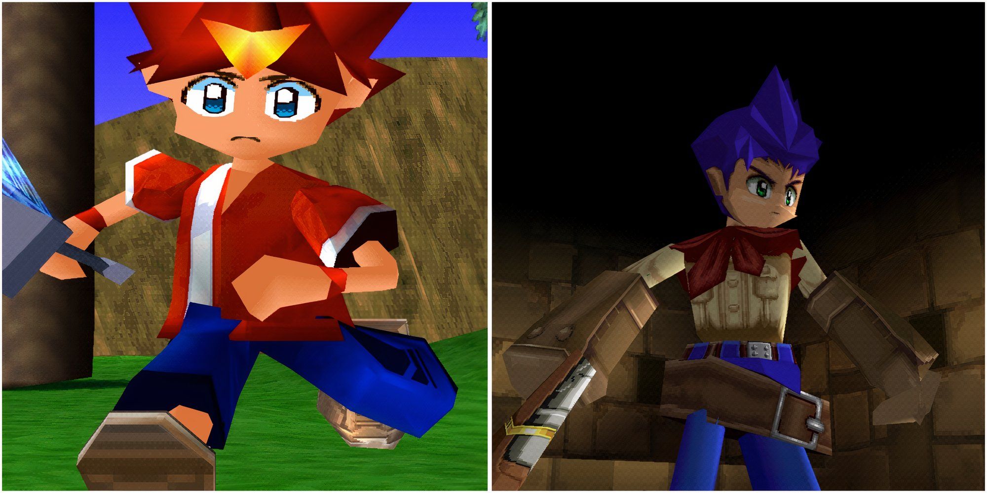 Spike in Ape Escape and Ashley in Wild Arms 2