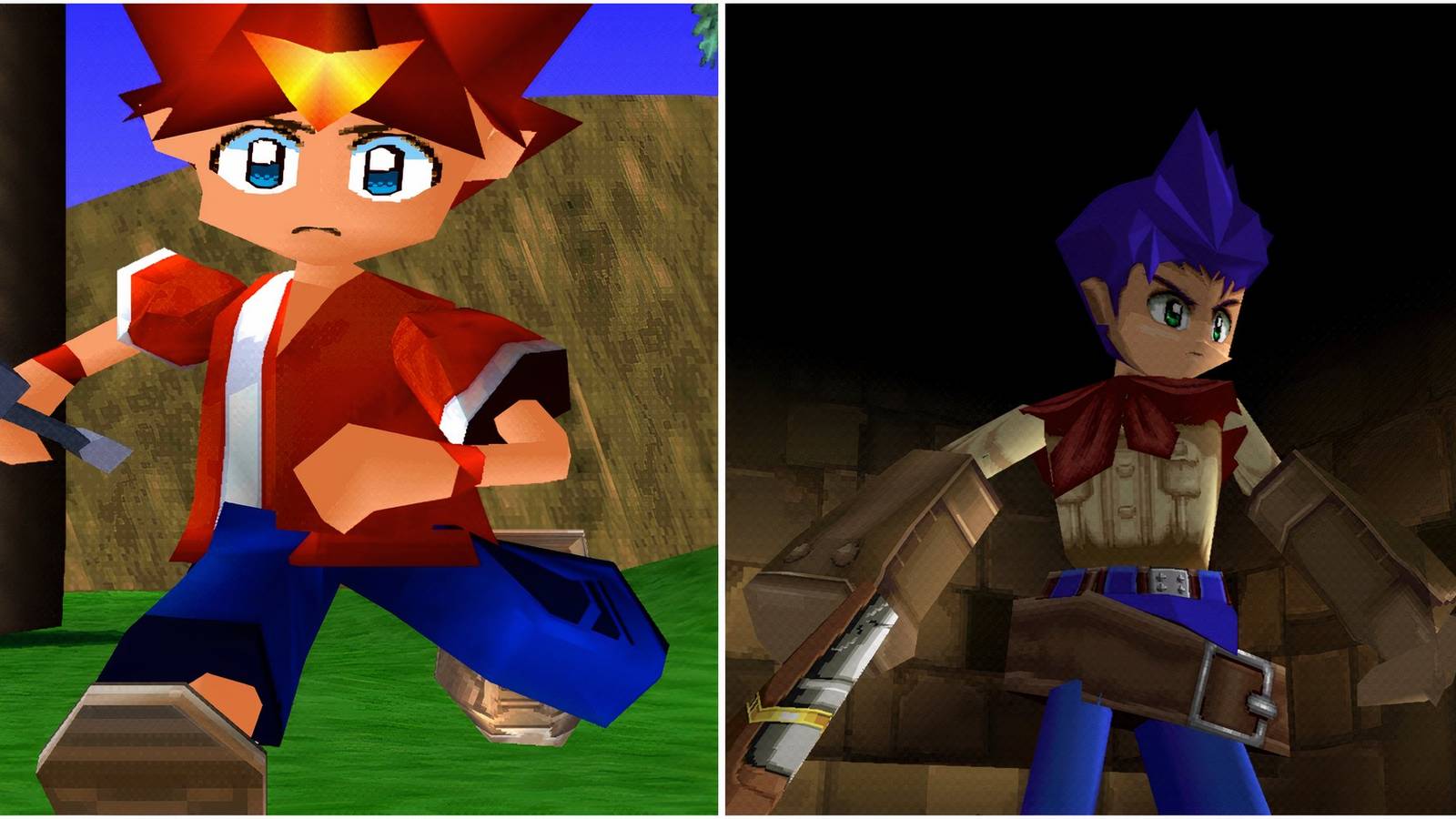 Spike in Ape Escape and Ashley in Wild Arms 2