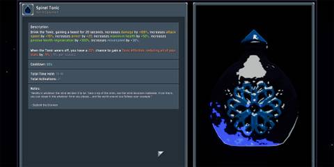 Spinel Tonic, logbook entries for blue lunar items in risk of rain 2