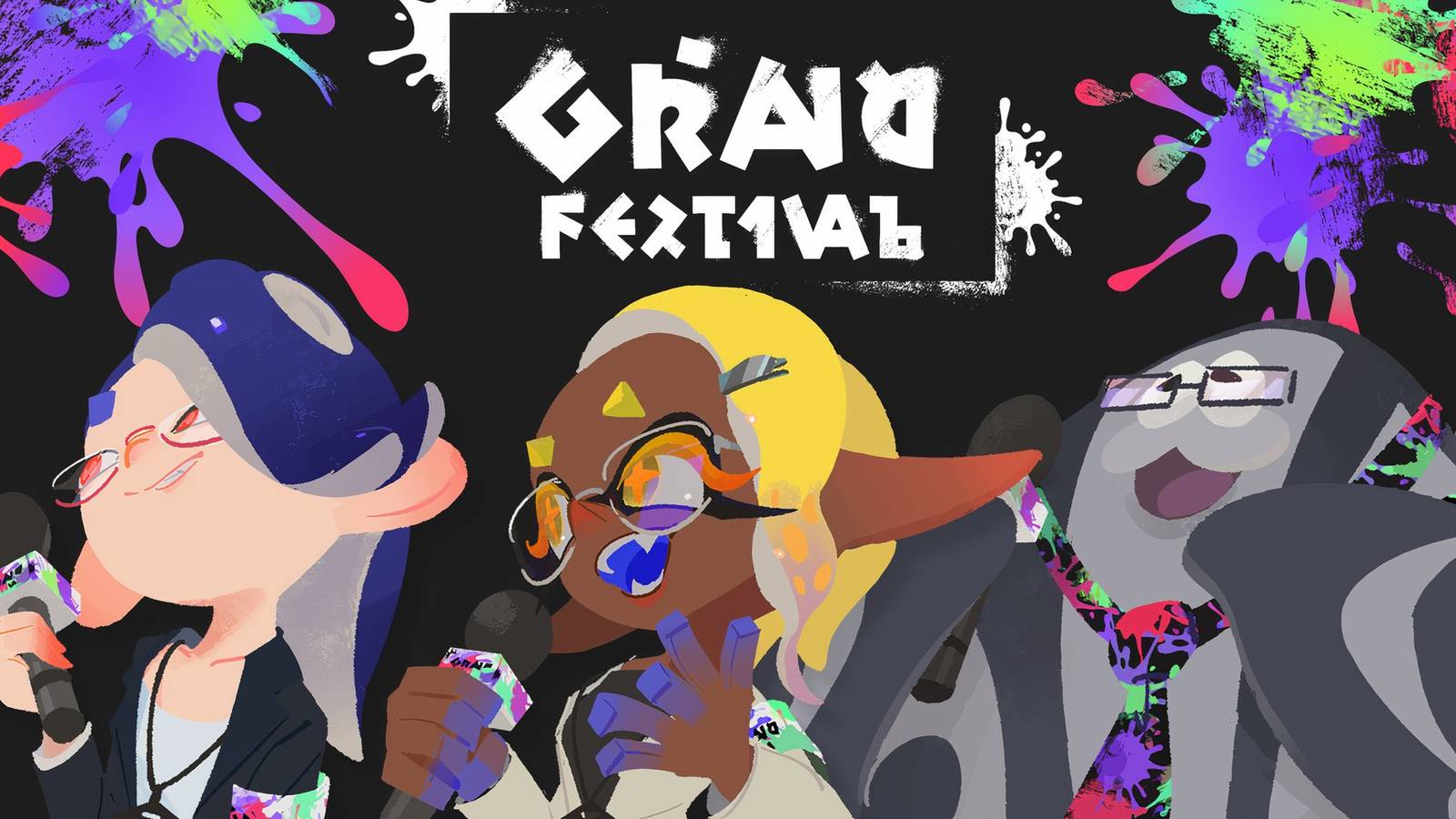 splatoon 3 deep cut idols delivering the news