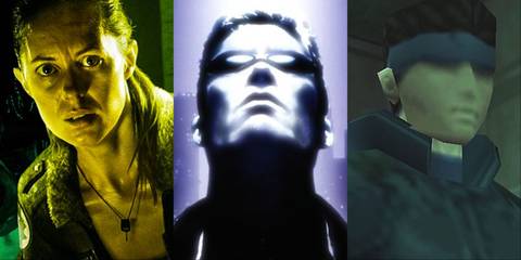 Split image of Alien Isolation, Deus Ex, Metal Gear Solid