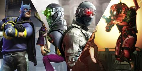 Split image of Gotham City Imposters, Tom Clancy's Splinter Cell Blacklist, and Mass Effect 3