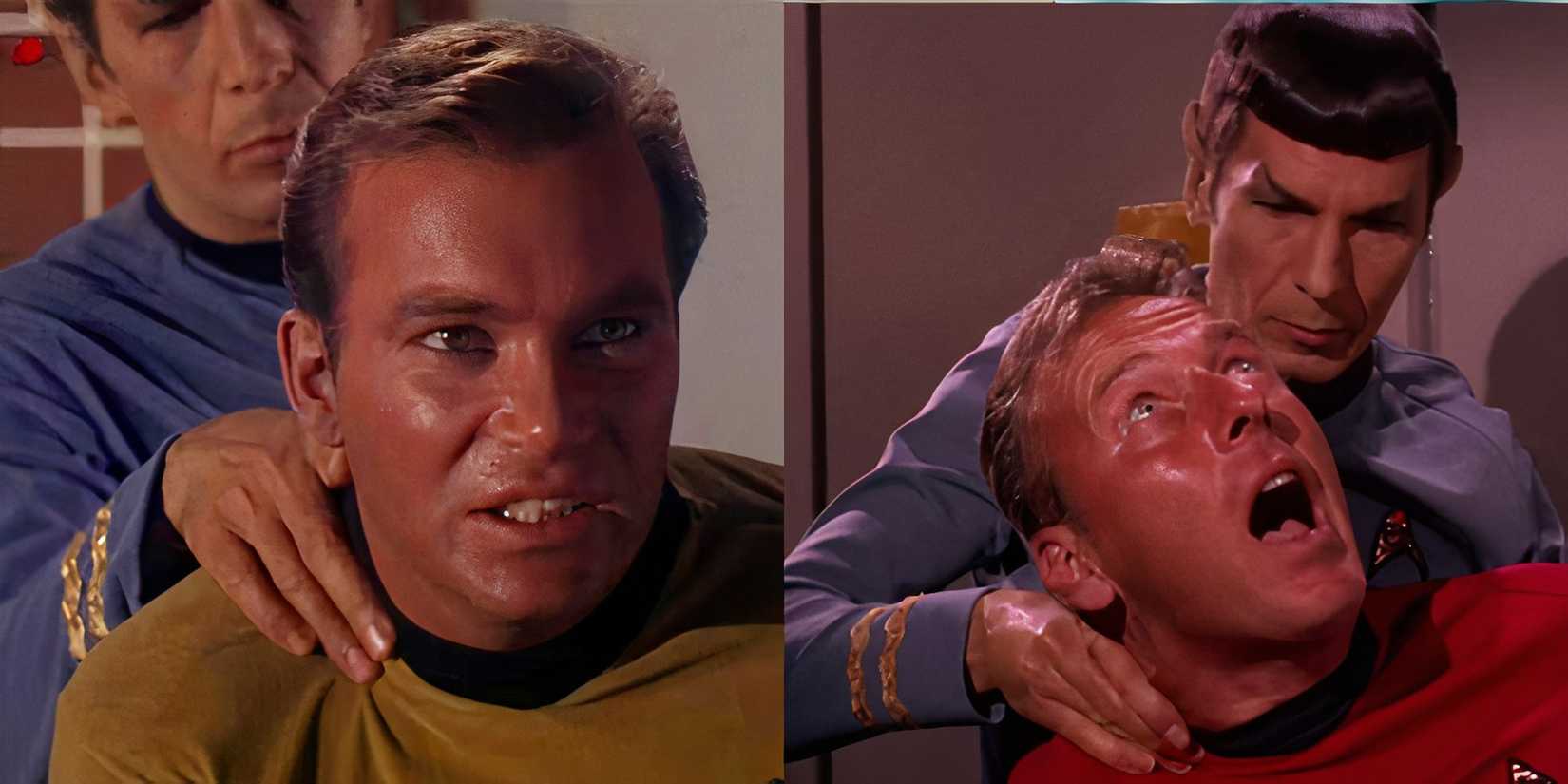 Spock using the Vulcan nerve pinch in Star Trek: The Original Series