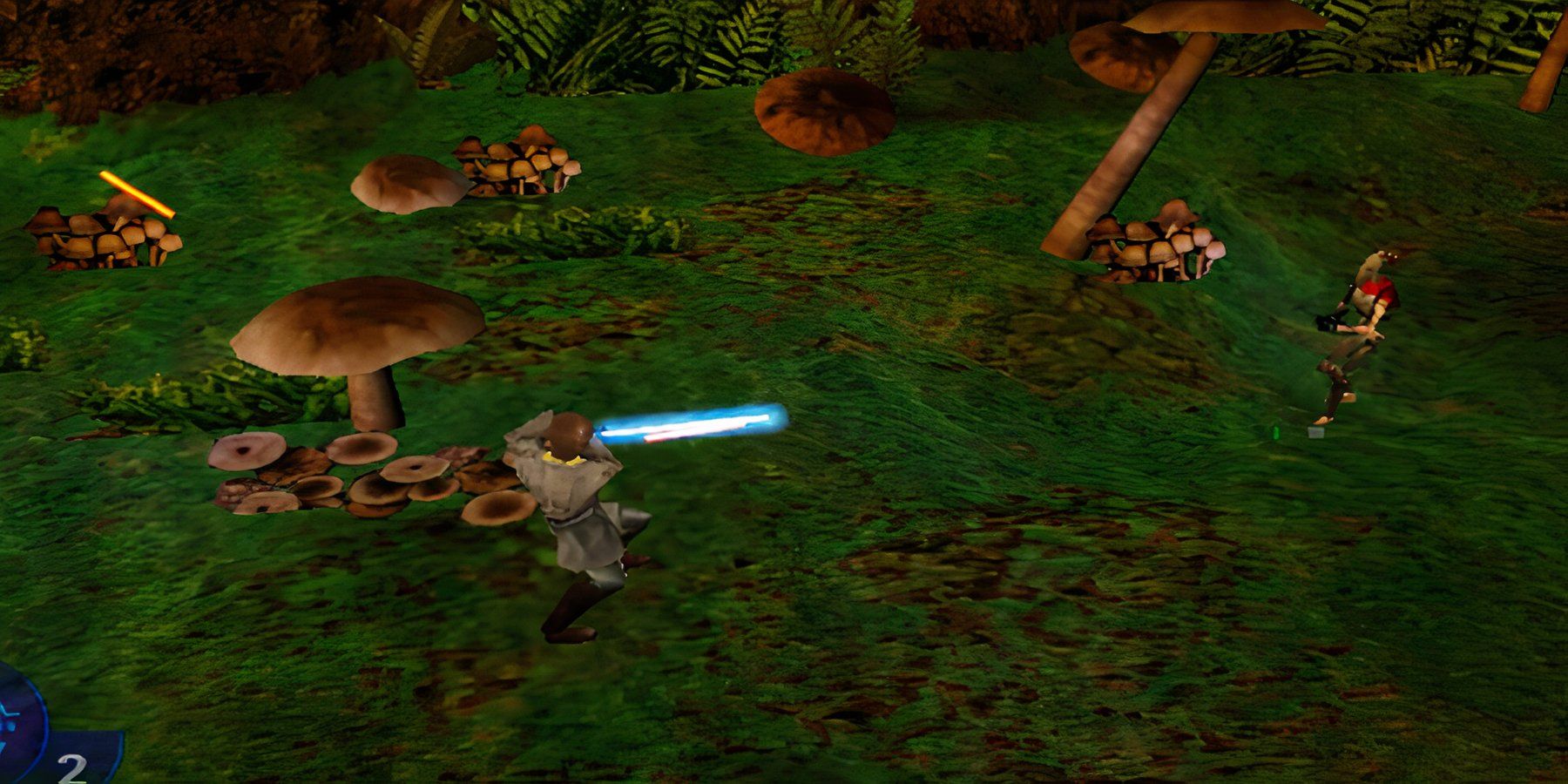 Star Wars Episode 1 Jedi Power Battles Naboo Forest Obi Wan Run