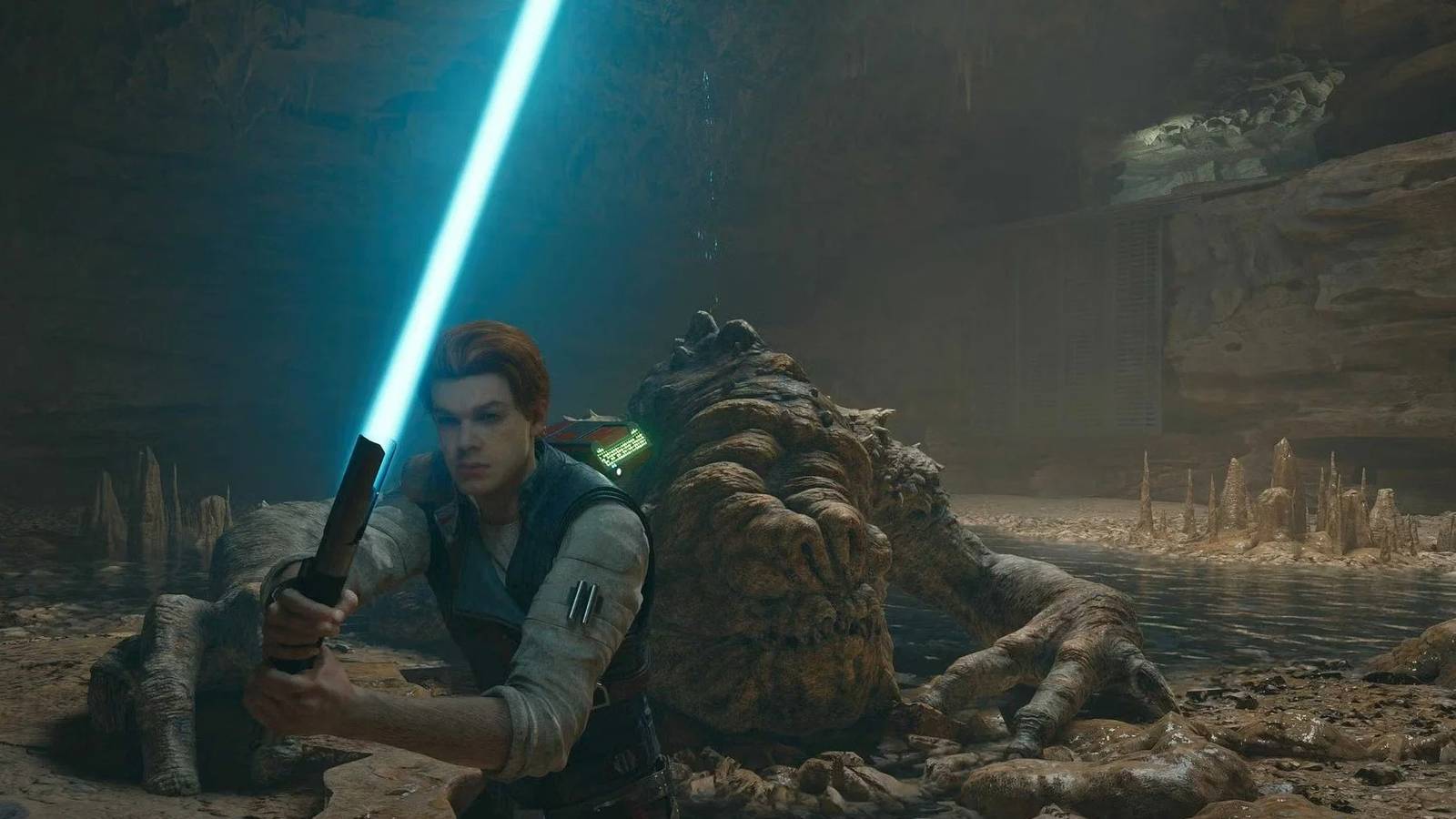 Star Wars Jedi Survivor Cal and Rancor