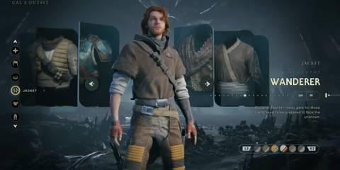 Cal Kestis customization in Star Wars Jedi: Survivor